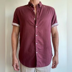 Cactus Man - Short-Sleeve Button Down Shirt